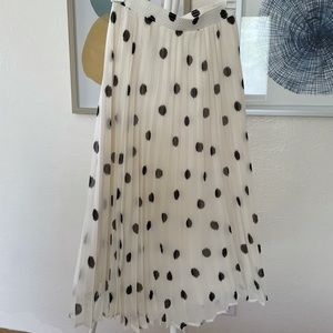 NWT A New Day black and white pleated skirt